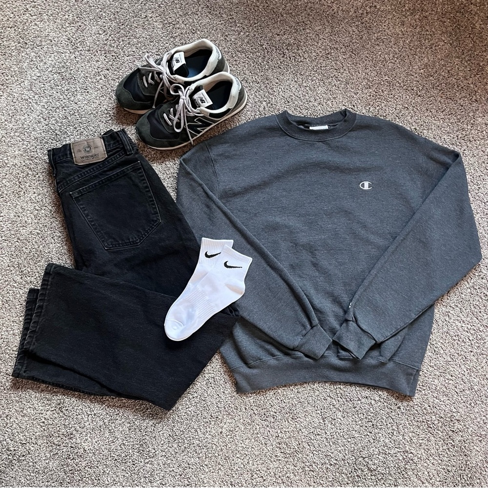 Grey Vintage Champion Crewneck